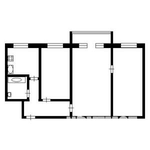 3-к квартира, на длительный срок, 60м2, 5/5 этаж