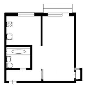 1-к квартира, на длительный срок, 35м2, 5/5 этаж