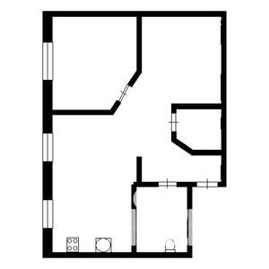 2-к квартира, на длительный срок, 42м2, 3/5 этаж