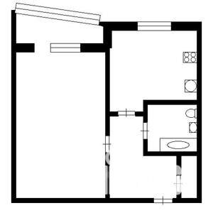 1-к квартира, на длительный срок, 31м2, 2/5 этаж