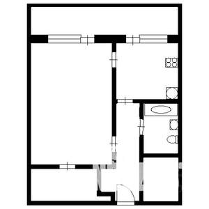 1-к квартира, на длительный срок, 30м2, 10/10 этаж