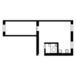 2-к квартира, на длительный срок, 45м2, 2/5 этаж