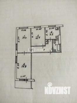 3-к квартира, вторичка, 66м2, 6/9 этаж