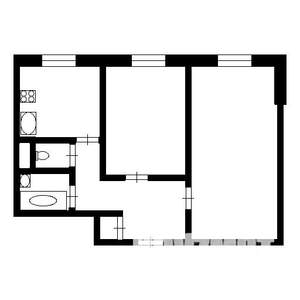 2-к квартира, вторичка, 40м2, 5/5 этаж