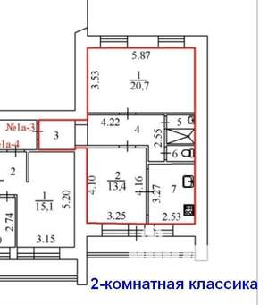 3-к квартира, вторичка, 63м2, 1/9 этаж