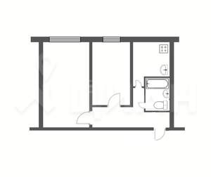2-к квартира, вторичка, 44м2, 4/6 этаж