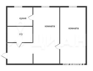 2-к квартира, вторичка, 45м2, 4/5 этаж