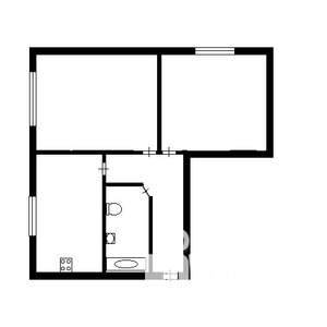 2-к квартира, вторичка, 52м2, 1/5 этаж