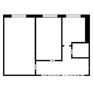 2-к квартира, вторичка, 45м2, 3/5 этаж