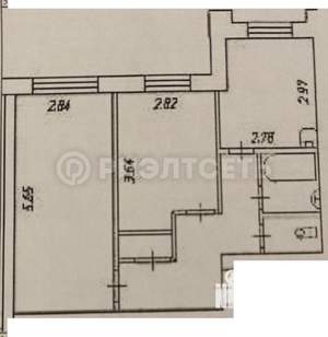 2-к квартира, вторичка, 47м2, 1/3 этаж