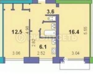 2-к квартира, вторичка, 46м2, 3/5 этаж