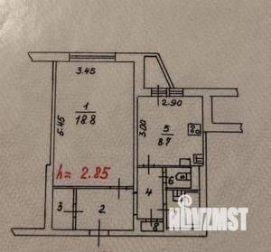 1-к квартира, вторичка, 41м2, 2/9 этаж