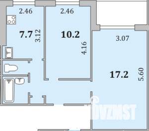 2-к квартира, вторичка, 45м2, 4/9 этаж