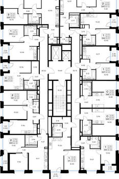 2-к квартира, вторичка, 45м2, 7/16 этаж