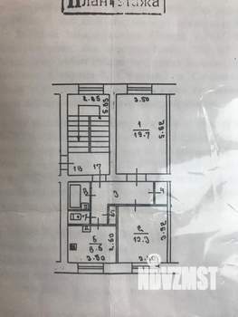2-к квартира, вторичка, 60м2, 4/5 этаж