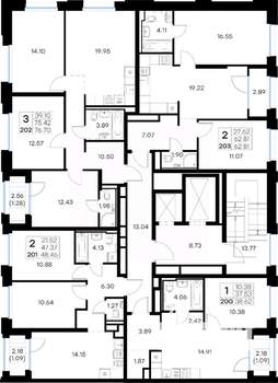 2-к квартира, вторичка, 48м2, 3/16 этаж