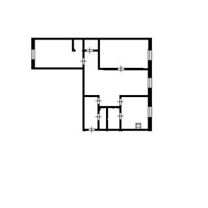 3-к квартира, вторичка, 58м2, 1/6 этаж