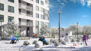 Студия квартира, строящийся дом, 35м2, 14/16 этаж