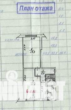 2-к квартира, вторичка, 48м2, 1/5 этаж