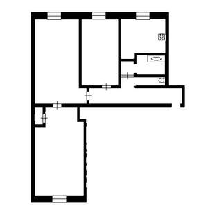 3-к квартира, вторичка, 59м2, 4/7 этаж