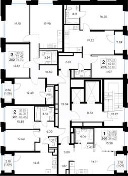 1-к квартира, вторичка, 39м2, 3/16 этаж