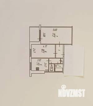 2-к квартира, вторичка, 46м2, 8/9 этаж