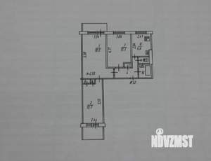 3-к квартира, вторичка, 62м2, 9/9 этаж