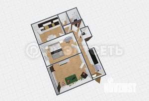 2-к квартира, вторичка, 57м2, 3/4 этаж