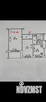 2-к квартира, вторичка, 45м2, 2/9 этаж