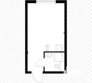 Студия квартира, вторичка, 23м2, 8/9 этаж