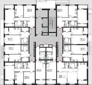 1-к квартира, строящийся дом, 40м2, 9/16 этаж