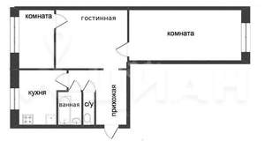 2-к квартира, вторичка, 48м2, 5/5 этаж