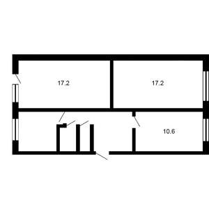 3-к квартира, вторичка, 61м2, 4/6 этаж