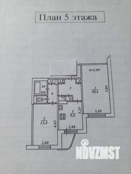 2-к квартира, вторичка, 56м2, 5/10 этаж