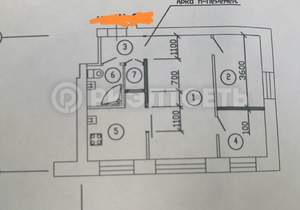 2-к квартира, вторичка, 42м2, 1/5 этаж