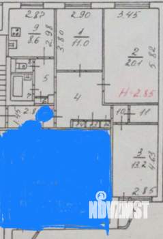 3-к квартира, вторичка, 74м2, 4/9 этаж