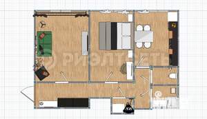 2-к квартира, вторичка, 57м2, 3/4 этаж