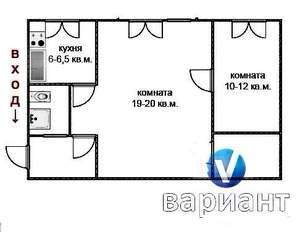 2-к квартира, вторичка, 45м2, 5/5 этаж