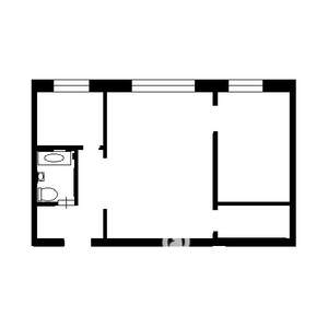 2-к квартира, вторичка, 48м2, 5/5 этаж