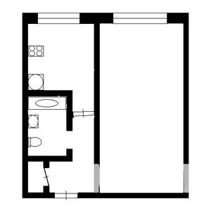 1-к квартира, вторичка, 31м2, 1/5 этаж