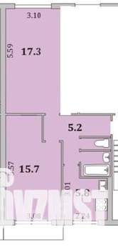 2-к квартира, вторичка, 44м2, 4/5 этаж