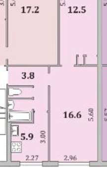 2-к квартира, вторичка, 45м2, 3/5 этаж
