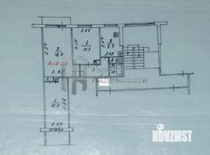 3-к квартира, вторичка, 62м2, 8/9 этаж