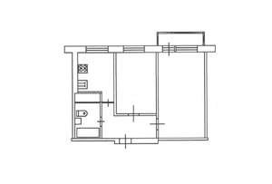 2-к квартира, вторичка, 43м2, 2/5 этаж