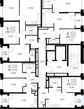 2-к квартира, вторичка, 48м2, 2/16 этаж