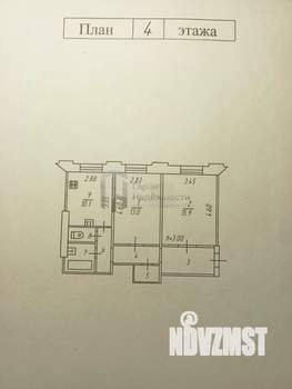 2-к квартира, вторичка, 57м2, 4/4 этаж