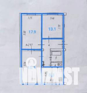 3-к квартира, вторичка, 72м2, 2/3 этаж