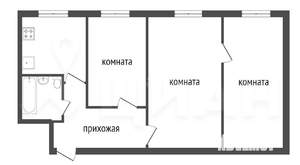 3-к квартира, вторичка, 59м2, 4/5 этаж