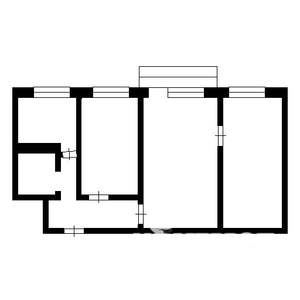 3-к квартира, вторичка, 59м2, 3/6 этаж