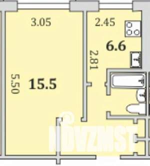1-к квартира, вторичка, 30м2, 4/9 этаж